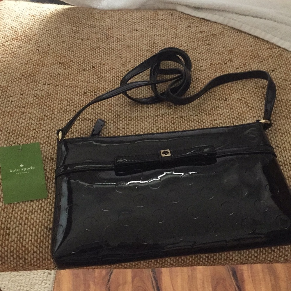 NWT Kate Spade Black polka dot bag